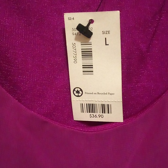 NWT - The Limited - Orchid Purple Layered Sleeveless Top - Size Large - Picture 3 of 7